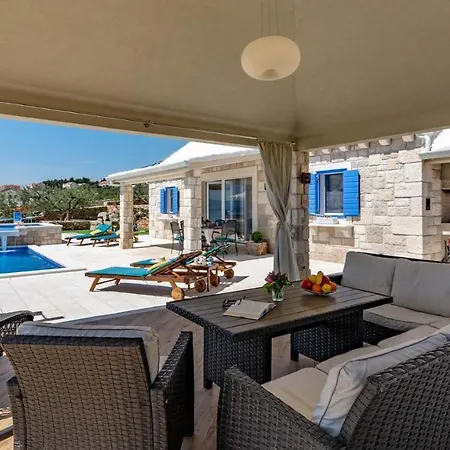 Villa Traditional Stone Poolside In *