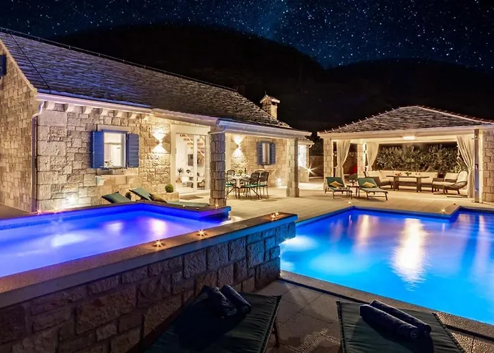 Traditional Stone Poolside In *
